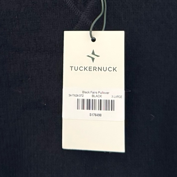 Tuckernuck Faris Pullover Sweater Womens XL Comfy Cozy Black Minimalist Chic NWT - Picture 13 of 14